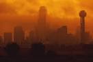 Orange smog in Dallas