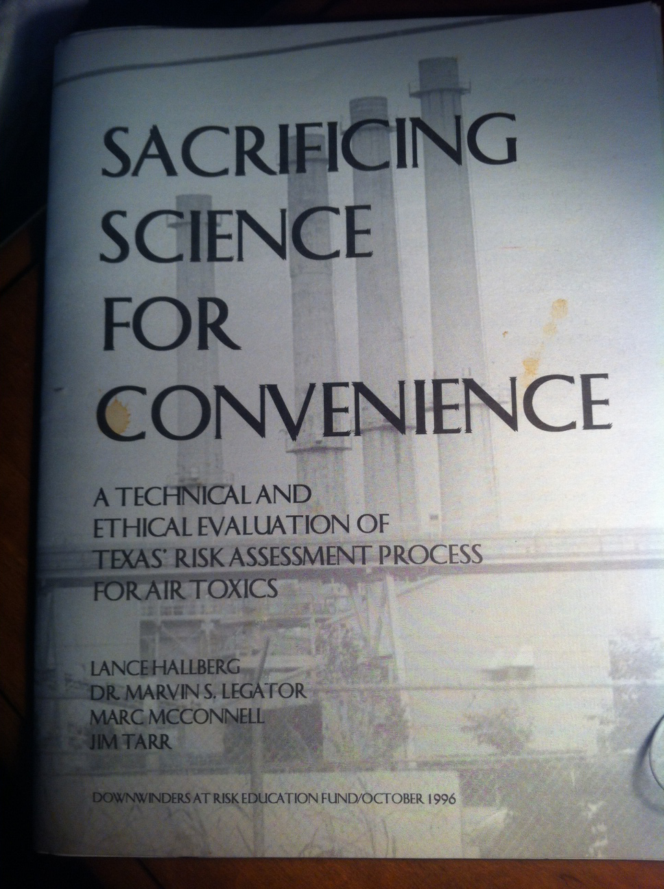 Sacrificing Science Cover
