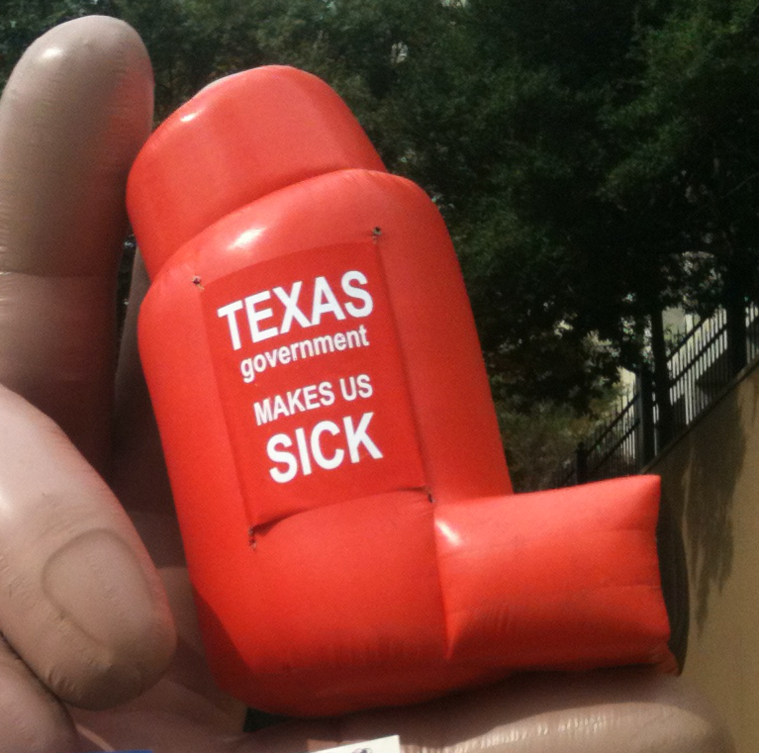 Texas Gov makes us sick